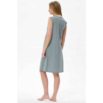 Сорочка  женская       трикотажная     без рукавов  зеленая