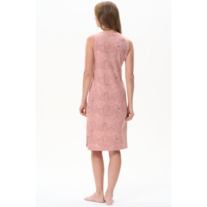 Сорочка женская трикотажная без рукавов Коралловый