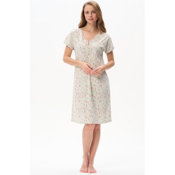 Сорочка женская из кулирки с коротким рукавом Салатовый