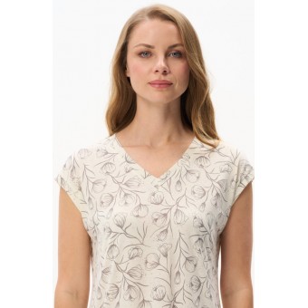 Сорочка  женская       из кулирки     без рукавов  Молочный     