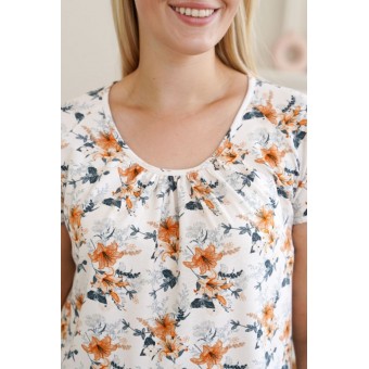 Сорочка  женская       трикотажная     с коротким рукавом