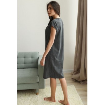 Сорочка  женская       трикотажная     с коротким рукавом  черная