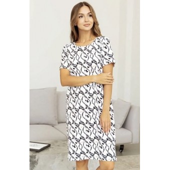 Сорочка  женская       трикотажная     с коротким рукавом