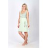 Сорочка женская из кулирки без рукавов Светло-зеленый