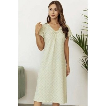 Сорочка  женская       трикотажная     с коротким рукавом  желтая