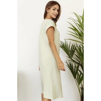 Сорочка  женская       трикотажная     с коротким рукавом  желтая