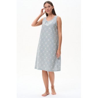 Сорочка  женская       трикотажная     без рукавов  зеленая     