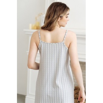 Сорочка  женская       трикотажная     без рукавов  серая