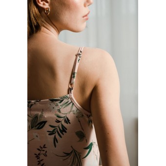 Сорочка  женская       трикотажная     без рукавов  бежевая