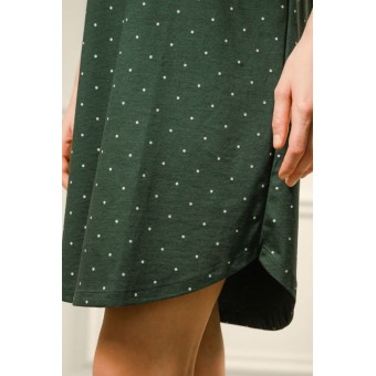 Сорочка  женская       модал     с коротким рукавом  зеленая