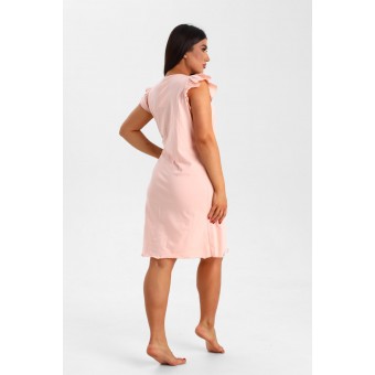 Сорочка  женская       из кулирки     с коротким рукавом    Принт Kuzina