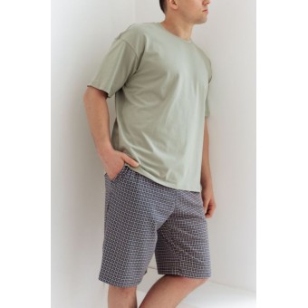 Шорты  мужские       трикотажные       синие