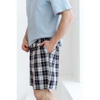 Шорты  мужские       трикотажные       синие     