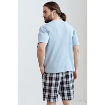 Шорты  мужские       трикотажные       синие     