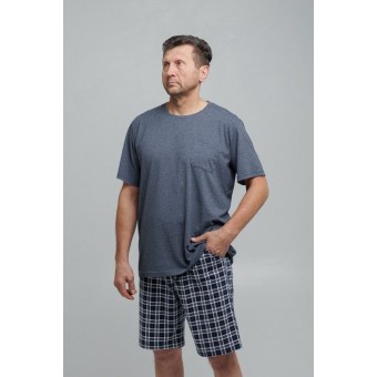 Шорты  мужские       из кулирки       синие