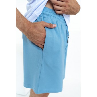 Шорты  мужские       трикотажные       синие