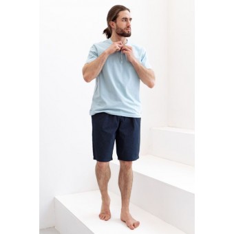 Шорты  мужские       трикотажные       синие