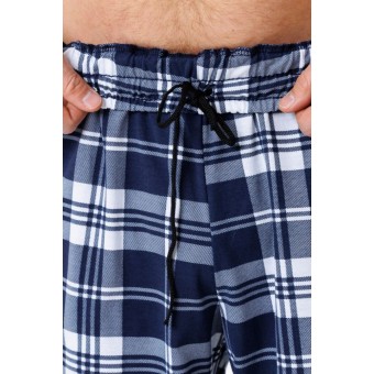 Шорты  мужские       трикотажные       Белый, Синий   Kuzina Одежда