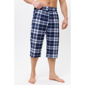 Бриджи  мужские       трикотажные       Белый, Синий   Kuzina Одежда