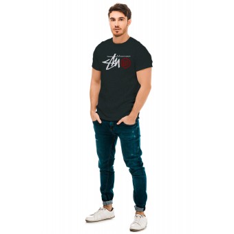 Футболка  мужская       из кулирки       синяя