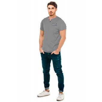 Футболка  мужская       из кулирки       синяя