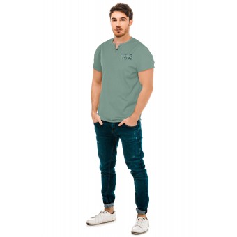 Футболка  мужская       из кулирки       синяя