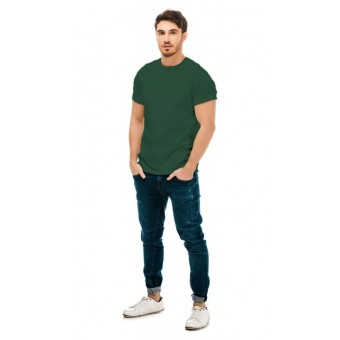 Футболка  мужская       из кулирки       синяя