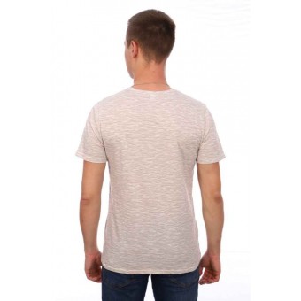 Футболка  мужская       из кулирки       бежевая