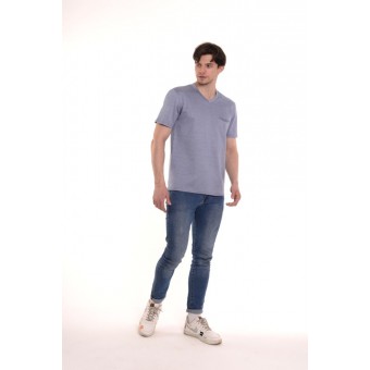 Футболка  мужская       из кулирки       серая