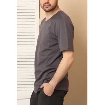 Футболка  мужская       трикотажная       коричневая