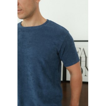 Футболка  мужская       трикотажная       синяя