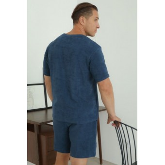 Футболка  мужская       трикотажная       синяя