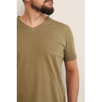 Футболка  мужская       трикотажная       зеленая     