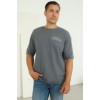 Футболка мужская трикотажная серая