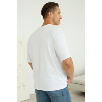 Футболка  мужская       трикотажная       белая
