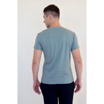 Футболка  мужская       из кулирки       зеленая