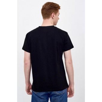 Футболка  мужская       из кулирки       черная