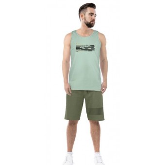 Майка  мужская       трикотажная       зеленая
