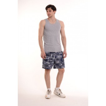 Майка  мужская       из кулирки       серая  однотонная