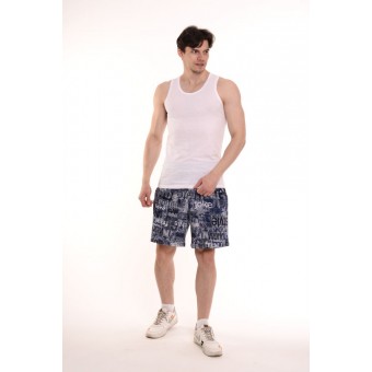 Майка  мужская       из кулирки       белая  однотонная