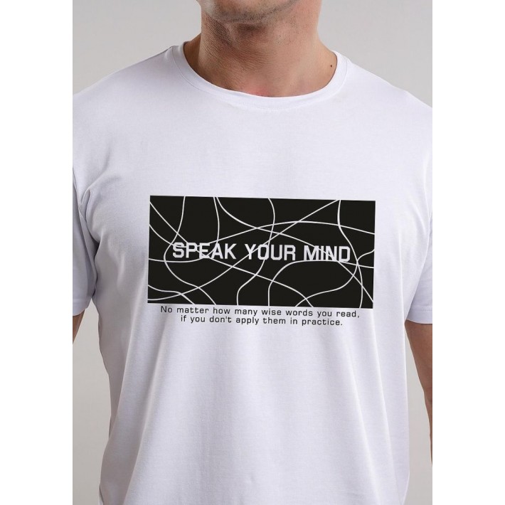 Футболка мужская трикотажная белая