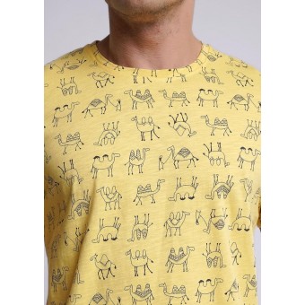 Футболка  мужская       трикотажная       желтая