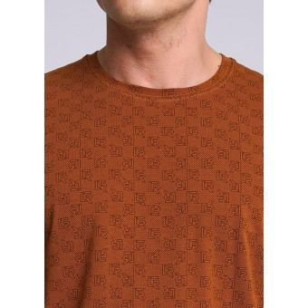 Футболка  мужская       трикотажная       коричневая