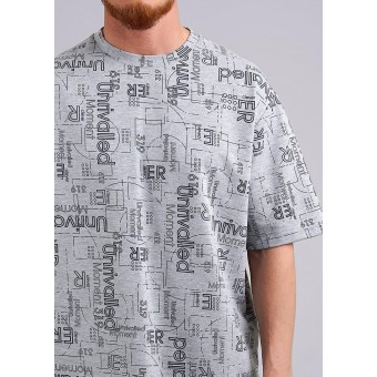 Футболка  мужская       трикотажная       серая