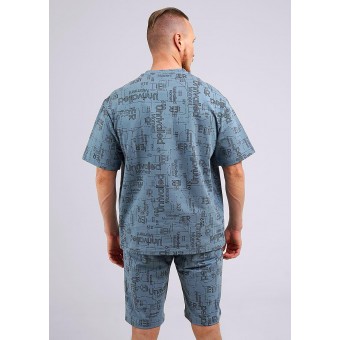 Футболка  мужская       трикотажная       серая