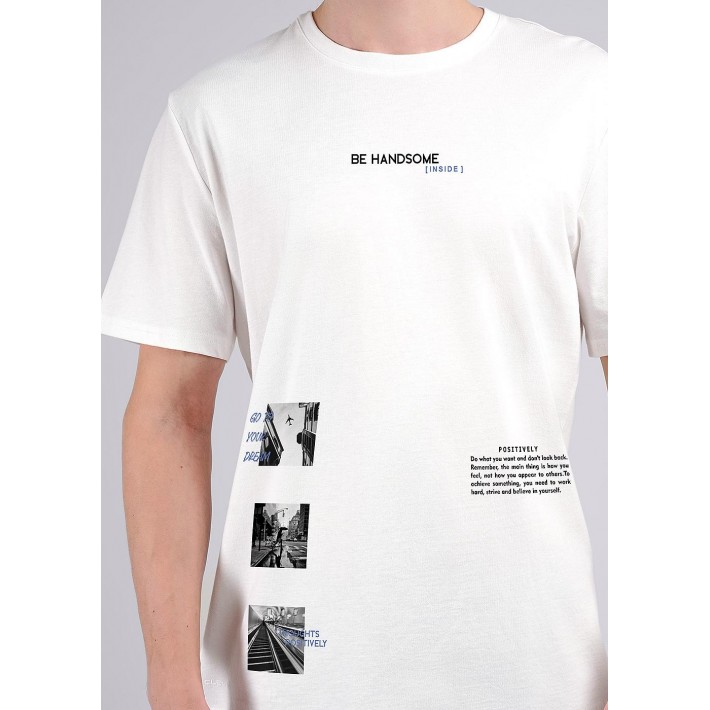 Футболка мужская трикотажная белая