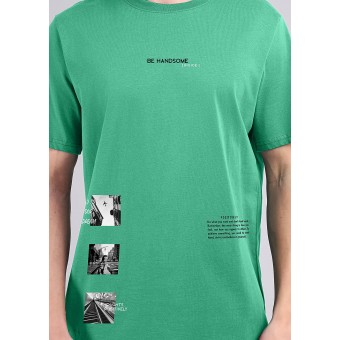 Футболка  мужская       трикотажная       зеленая