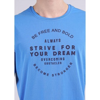 Футболка  мужская       трикотажная       голубая