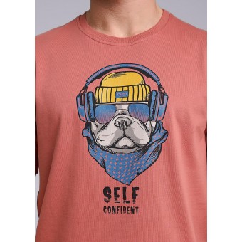 Футболка  мужская       трикотажная       оранжевая