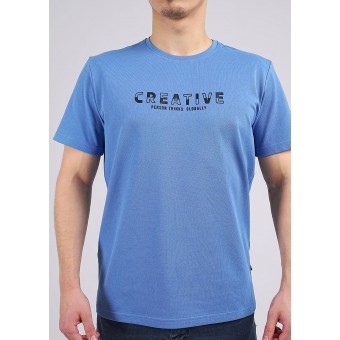 Футболка  мужская       трикотажная       голубая